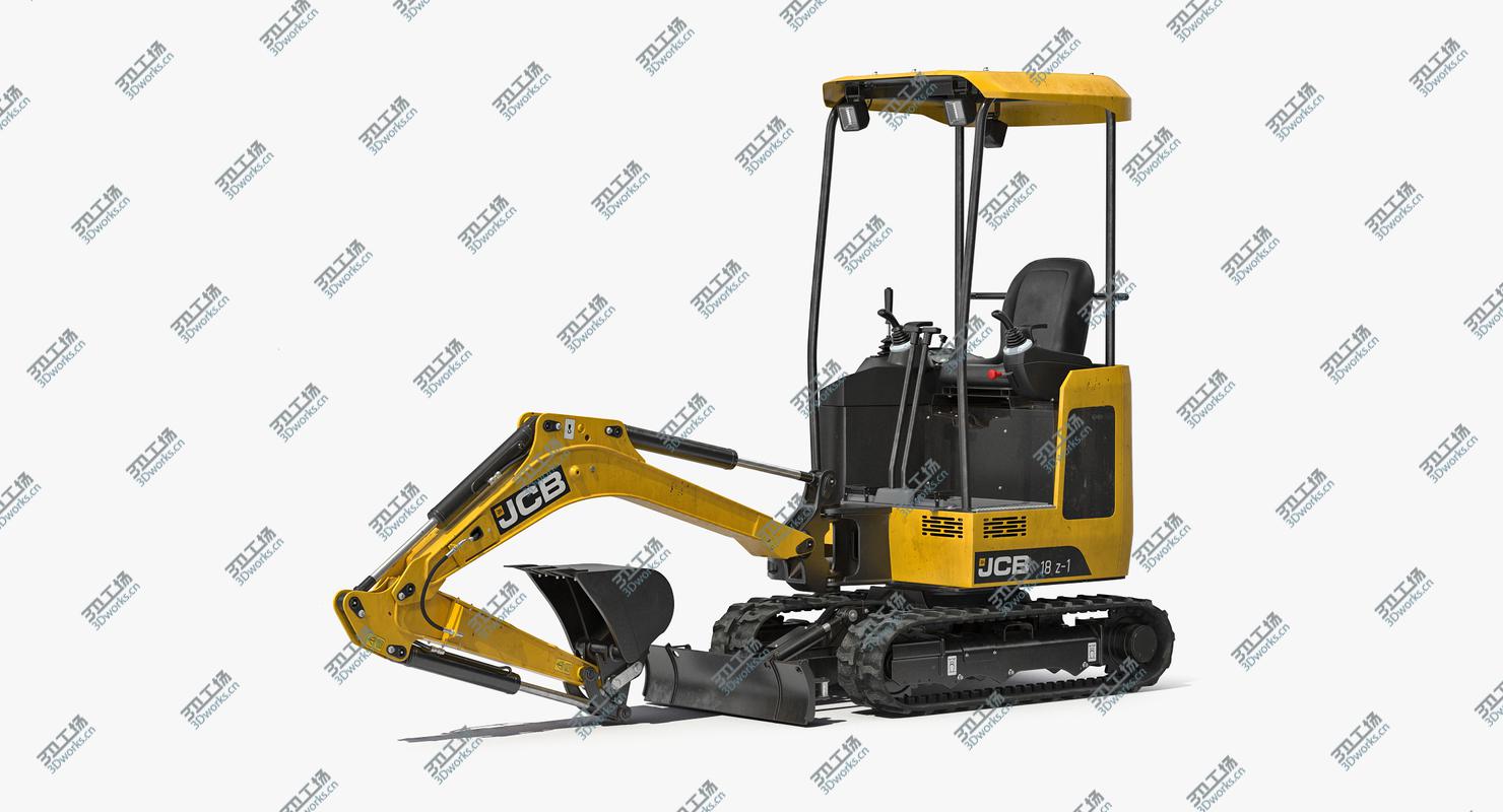 images/goods_img/202105071/Mini Tracked Excavator JCB Dirty Rigged 3D model/3.jpg